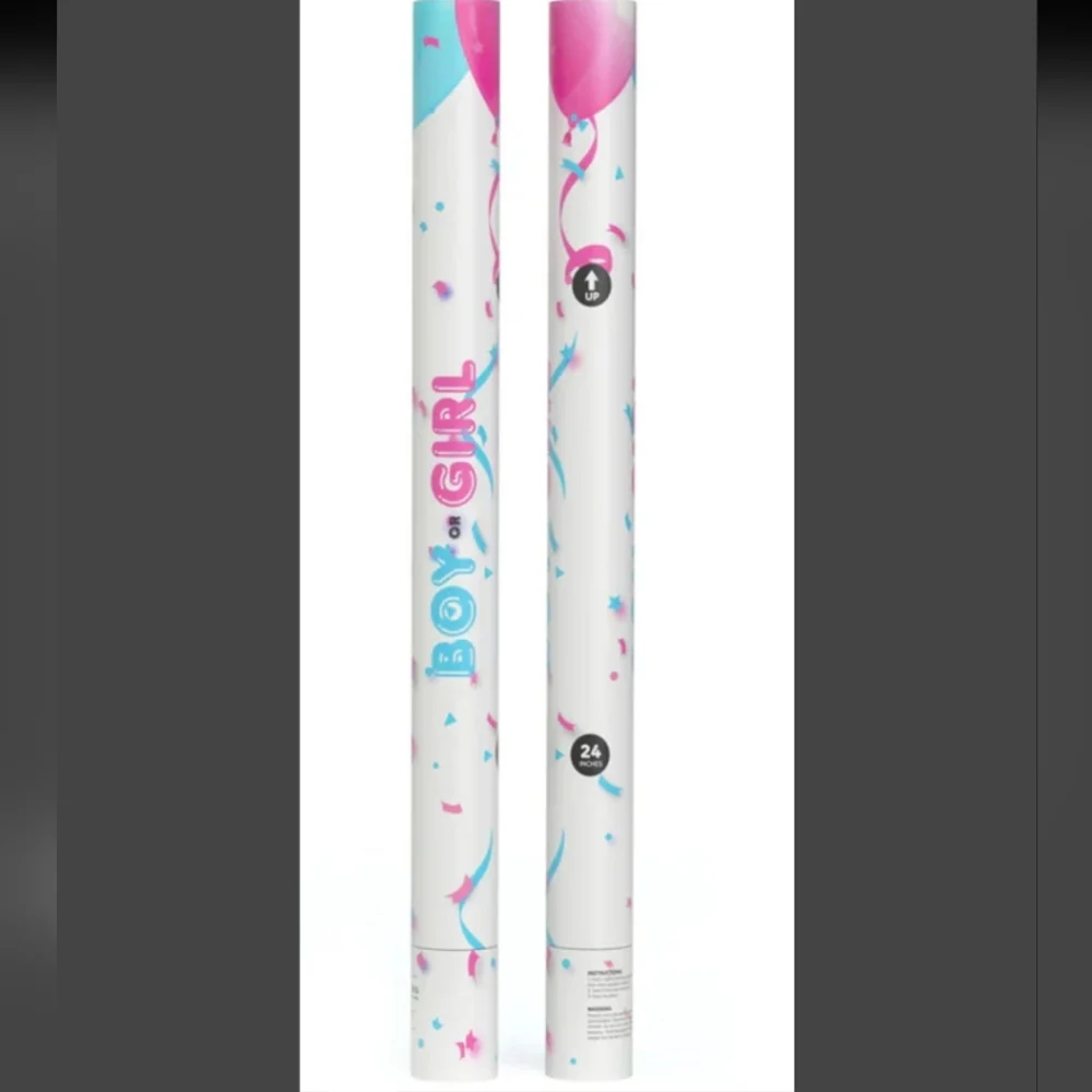 New - (2) 24 Inch GENDER REVEAL POWDER CANNONS